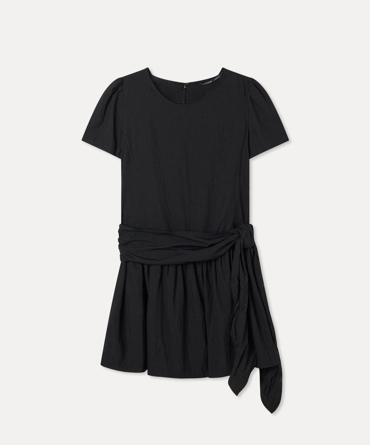 미쏘(MIXXO) 리본 반팔 미니 원피스_MIWOWG901B