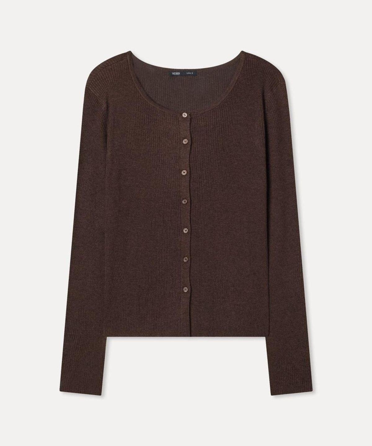 미쏘(MIXXO) [에센셜] 라운드넥 골지 가디건_MIWCKG930T