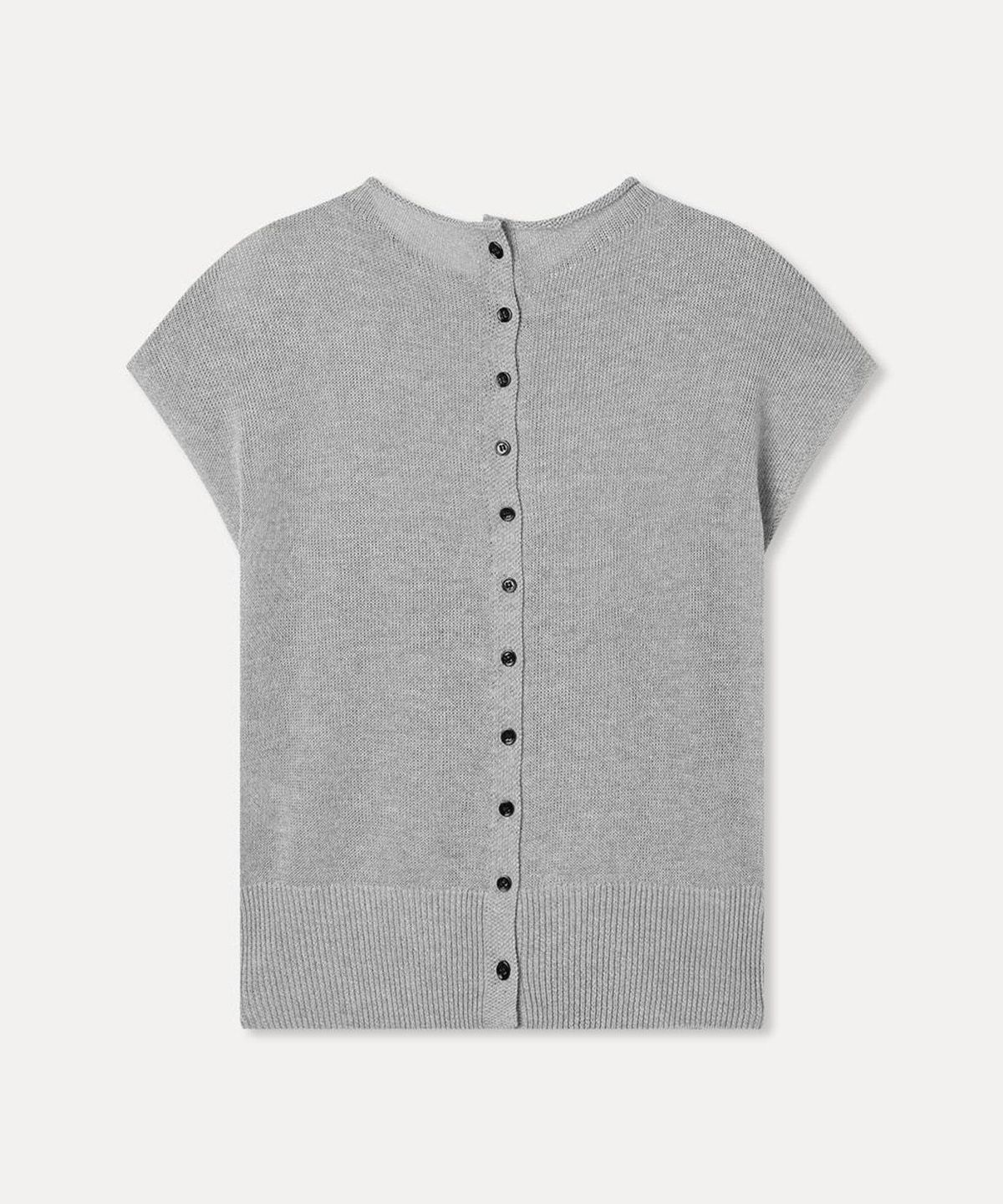 미쏘(MIXXO) 투웨이 버튼 포인트 니트_MIWKAG98AS