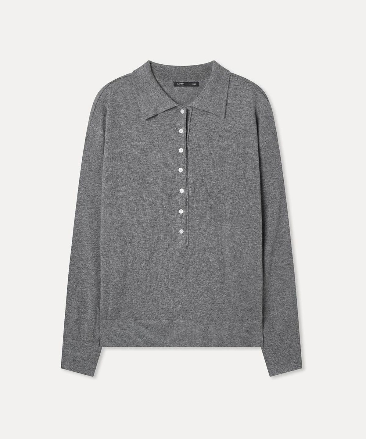 미쏘(MIXXO) 딥브이넥 카라 니트_MIWKAG916T