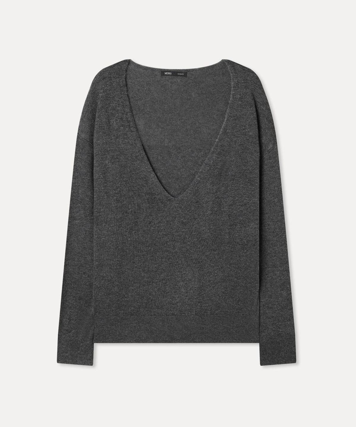 미쏘(MIXXO) 딥브이넥 루즈핏 니트_MIWKAG906T