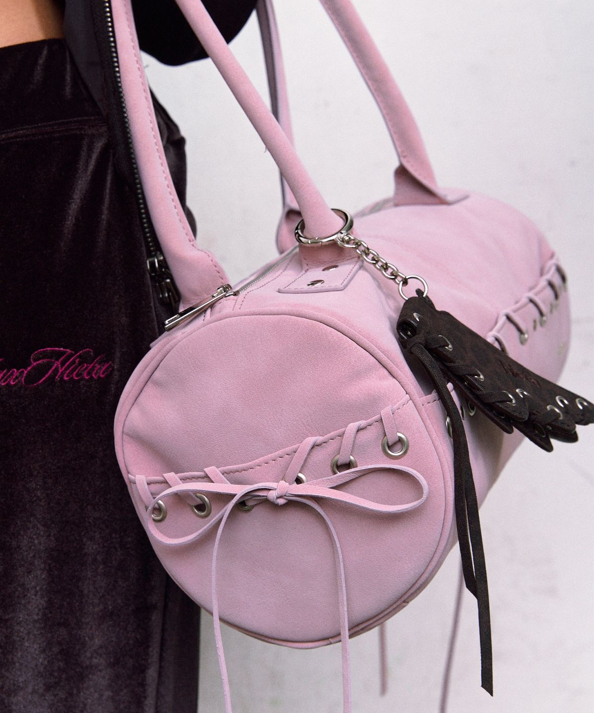 길라아카이브(GILAARCHIVE) [X hieta] ELLIE ANGEL KEYRING (LEOPARD)_BROWN