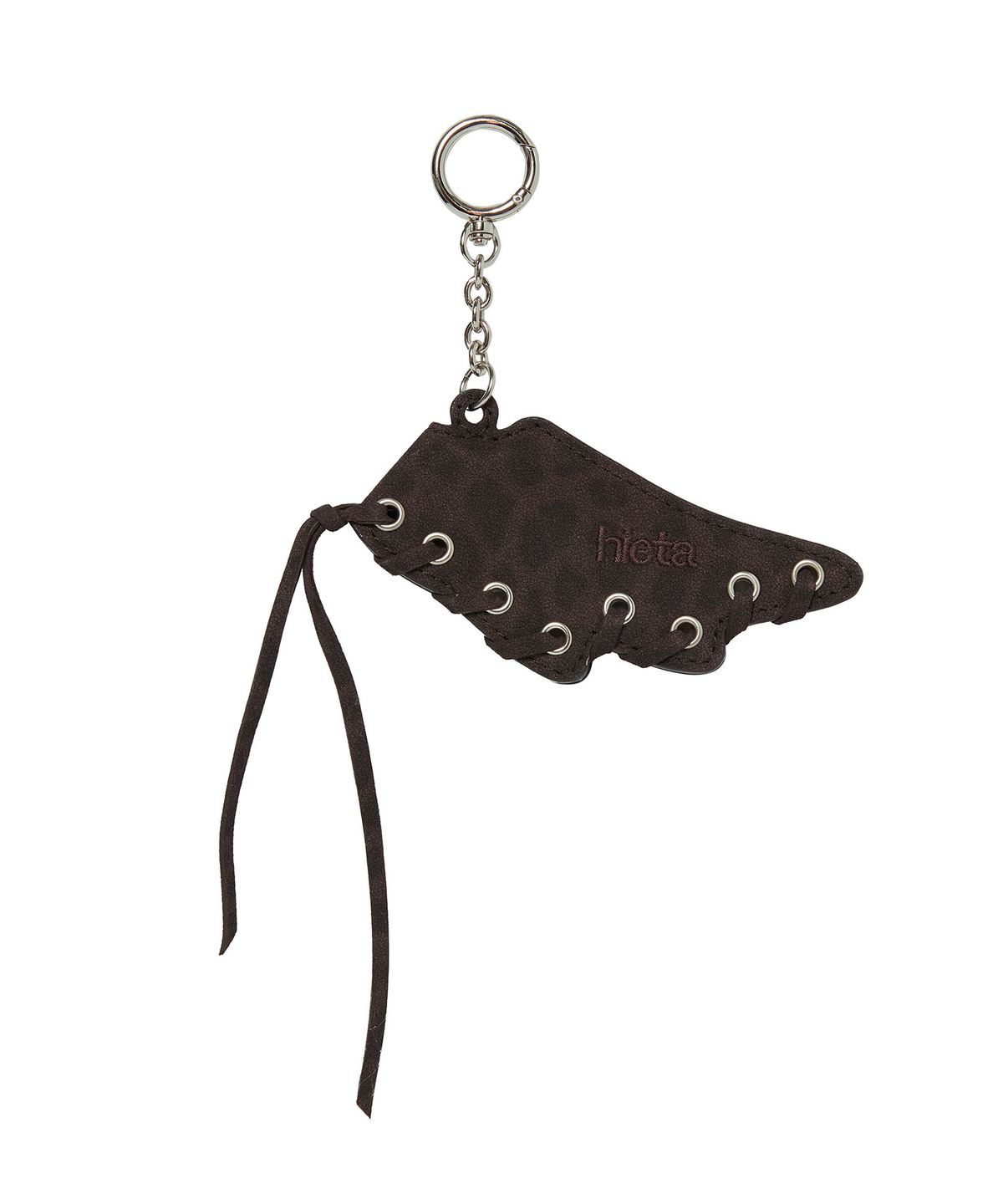 길라아카이브(GILAARCHIVE) [X hieta] ELLIE ANGEL KEYRING (LEOPARD)_BROWN