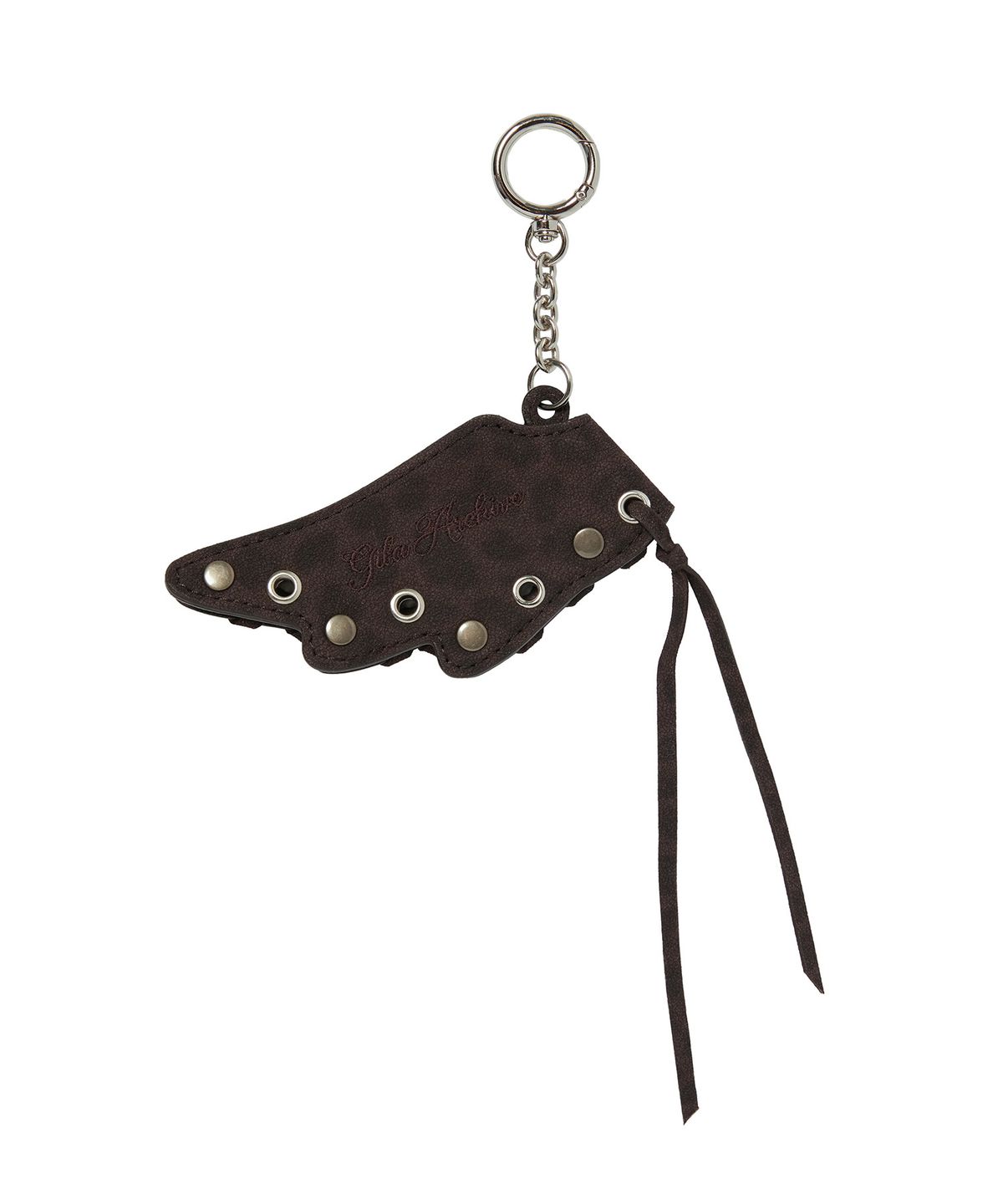길라아카이브(GILAARCHIVE) [X hieta] ELLIE ANGEL KEYRING (LEOPARD)_BROWN