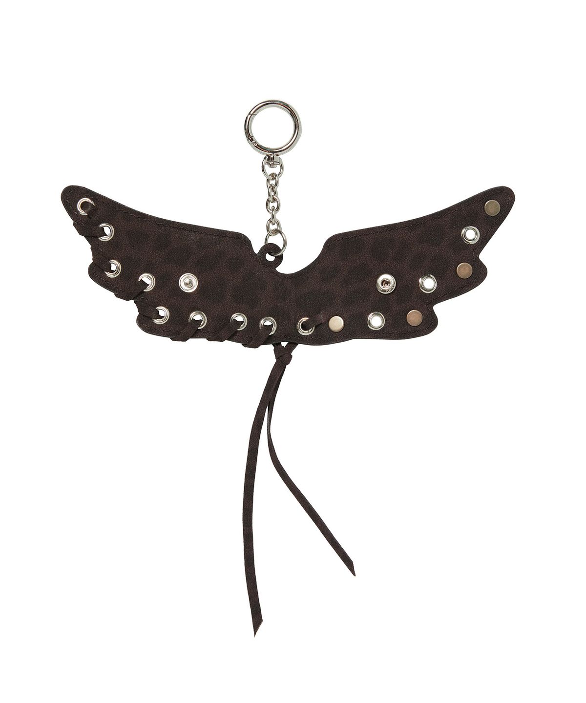길라아카이브(GILAARCHIVE) [X hieta] ELLIE ANGEL KEYRING (LEOPARD)_BROWN