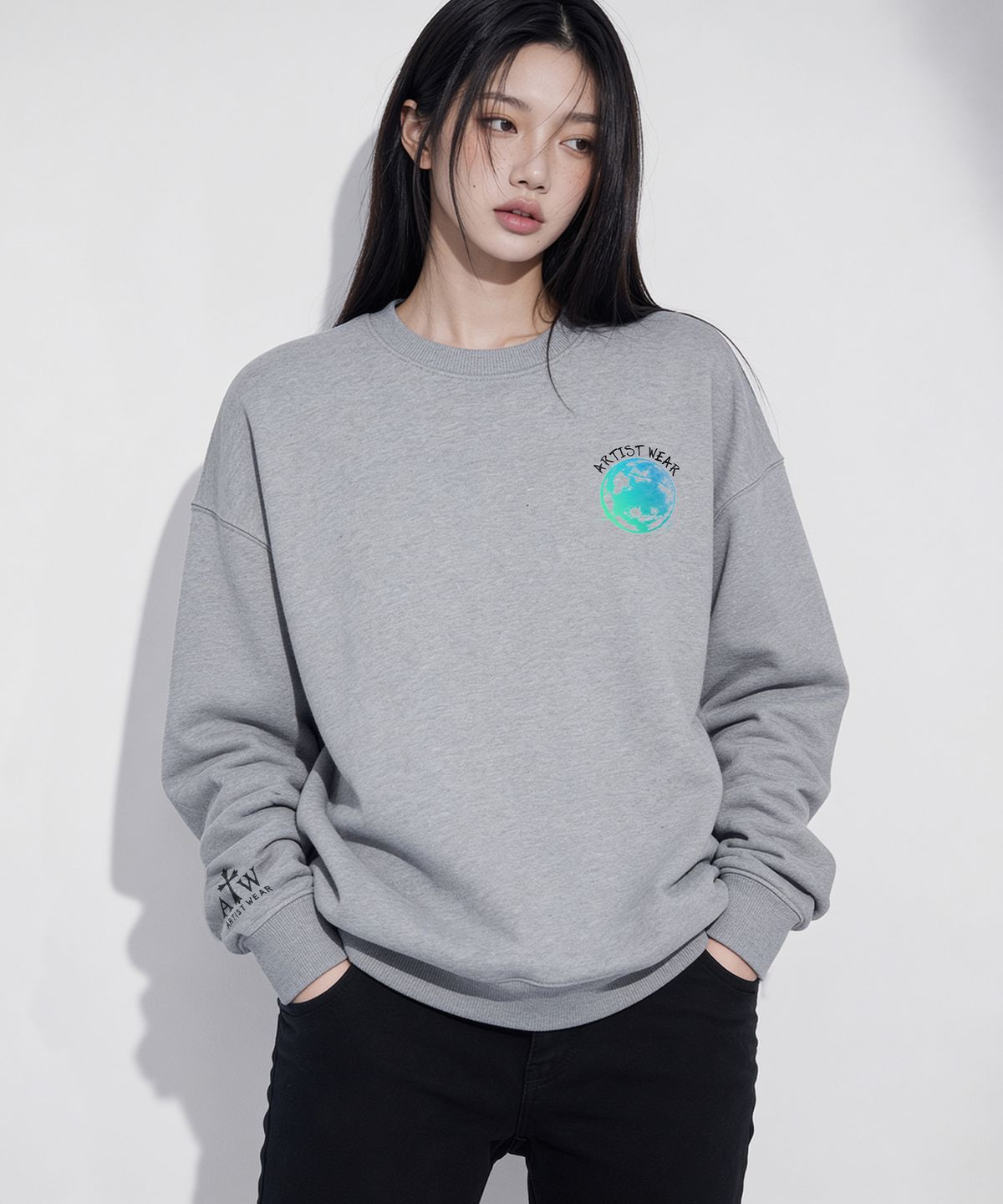 아티스트웨어(ARTISTWEAR) 네온어스 맨투맨 - 2COLOR