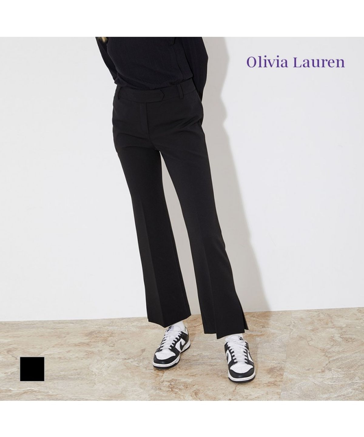 올리비아로렌(OLIVIALAUREN) 트임 부츠컷 팬츠_VOCDL3S1376
