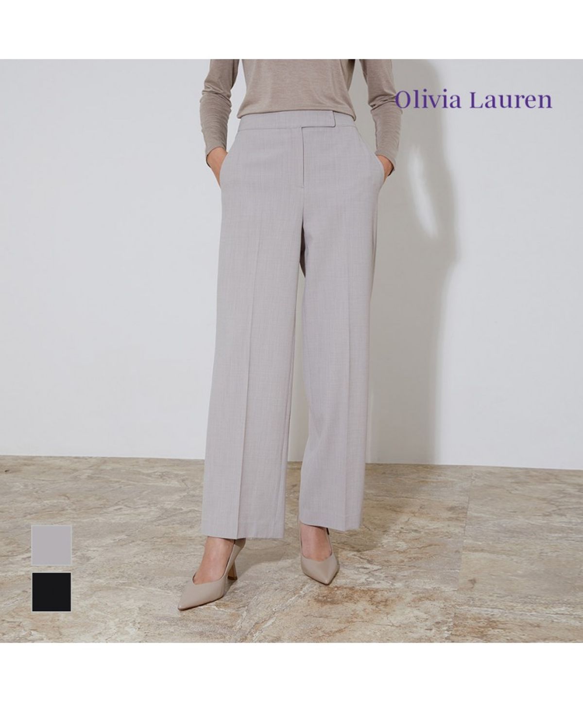 올리비아로렌(OLIVIALAUREN) 와이드 팬츠_VOCGB3S2356