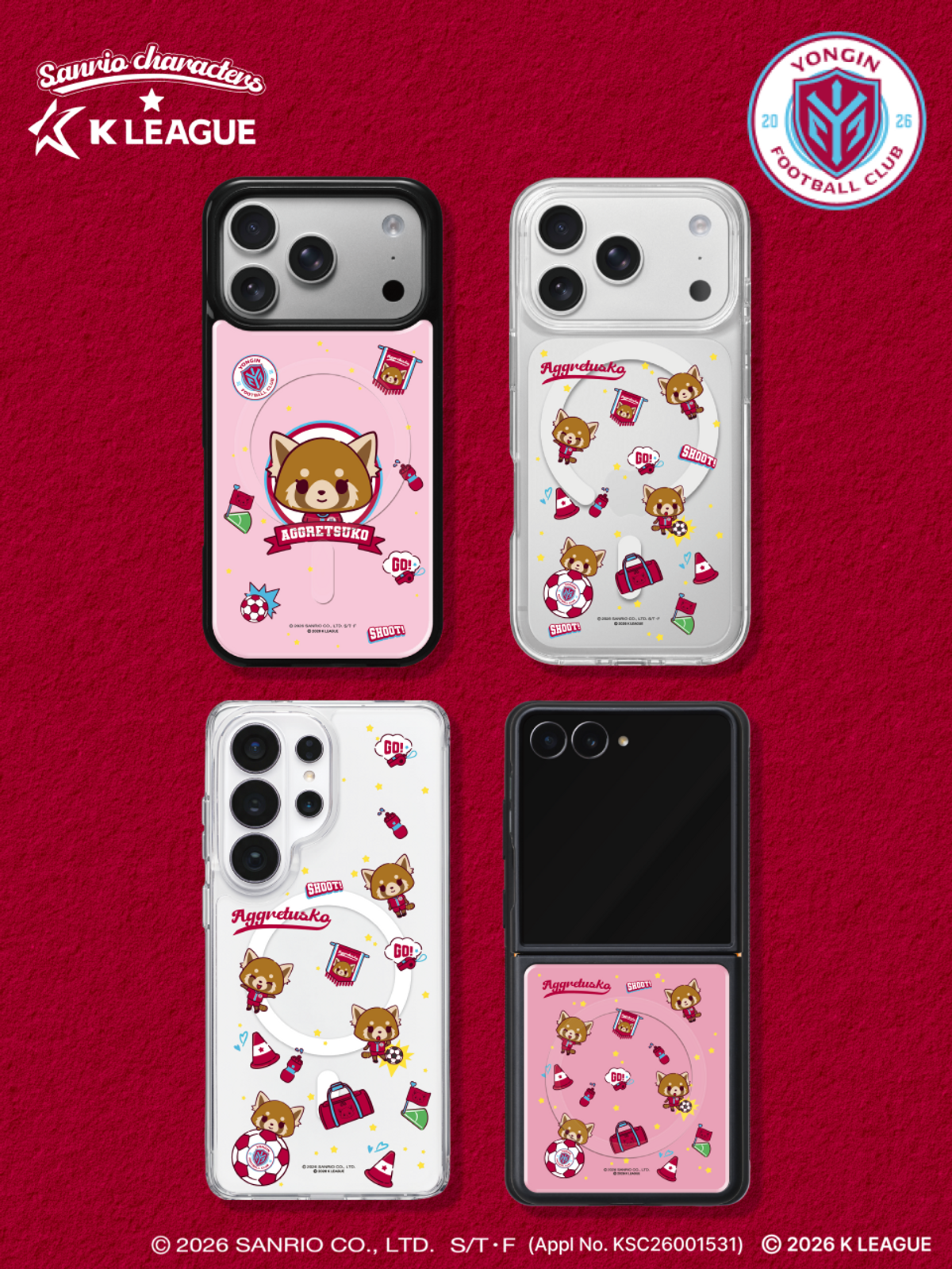 디자인스킨(DESIGNSKIN) [그래픽마켓] 마그넷 그래픽 케이스-K리그X산리오캐릭터즈-용인FC