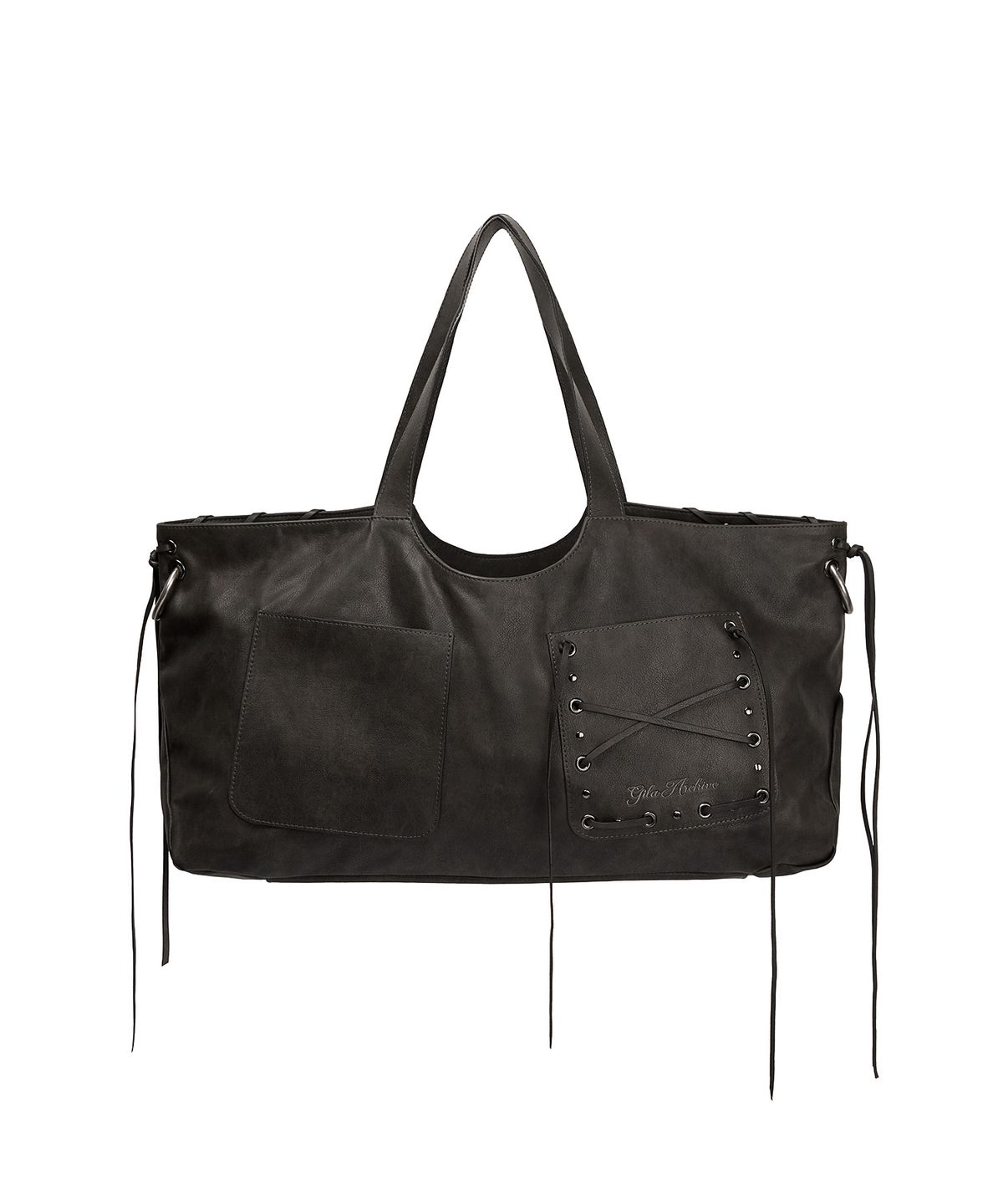 길라아카이브(GILAARCHIVE) [X hieta] BECKY FRINGE BAG_CHARCOAL