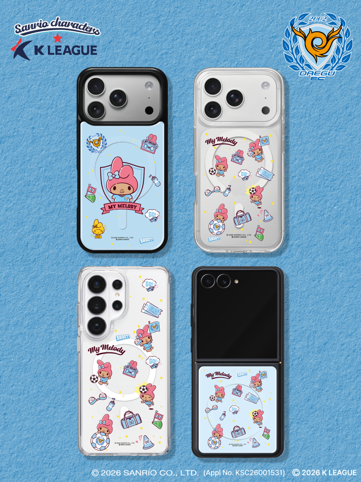 디자인스킨(DESIGNSKIN) [그래픽마켓] 마그넷 그래픽 케이스-K리그X산리오캐릭터즈-대구FC