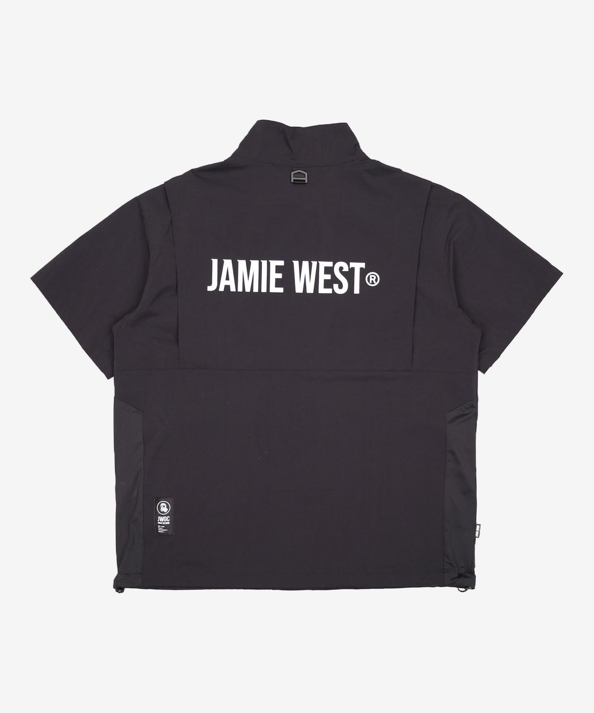 제이미웨스트(JAMIE WEST) 하프집업 벤틸 스탠드카라 티셔츠 (블랙) XL