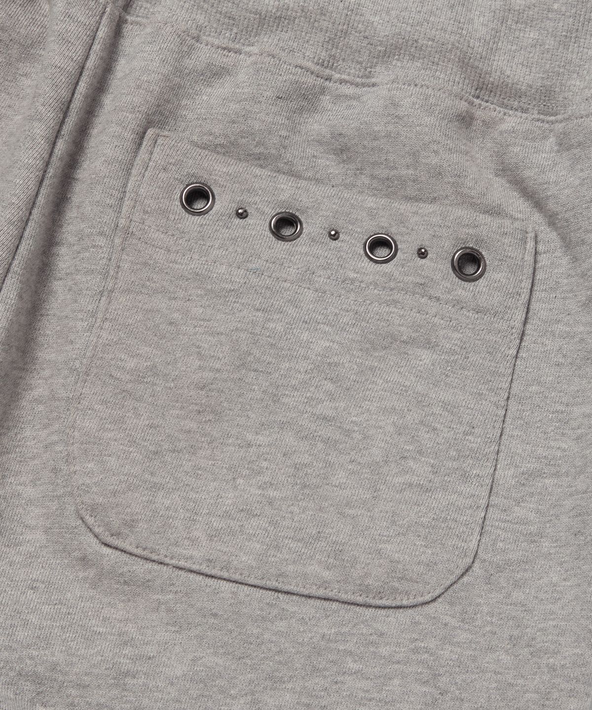 길라아카이브(GILAARCHIVE) [X hieta] SIDE EYELET SIGNATURE LOGO SWEAT PANTS_GREY