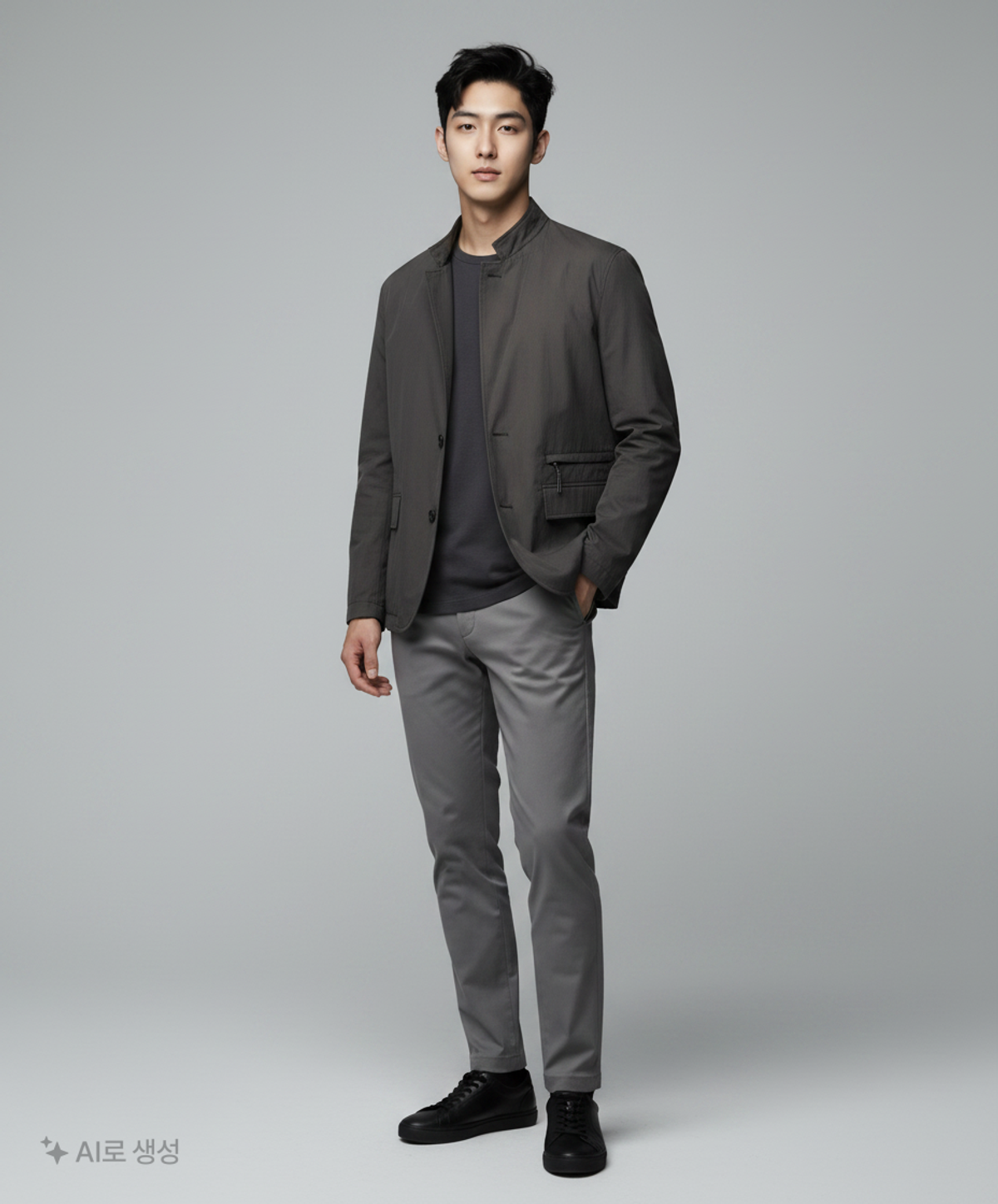 무신사 스탠다드(MUSINSA STANDARD) 나일론/코치 재킷 M