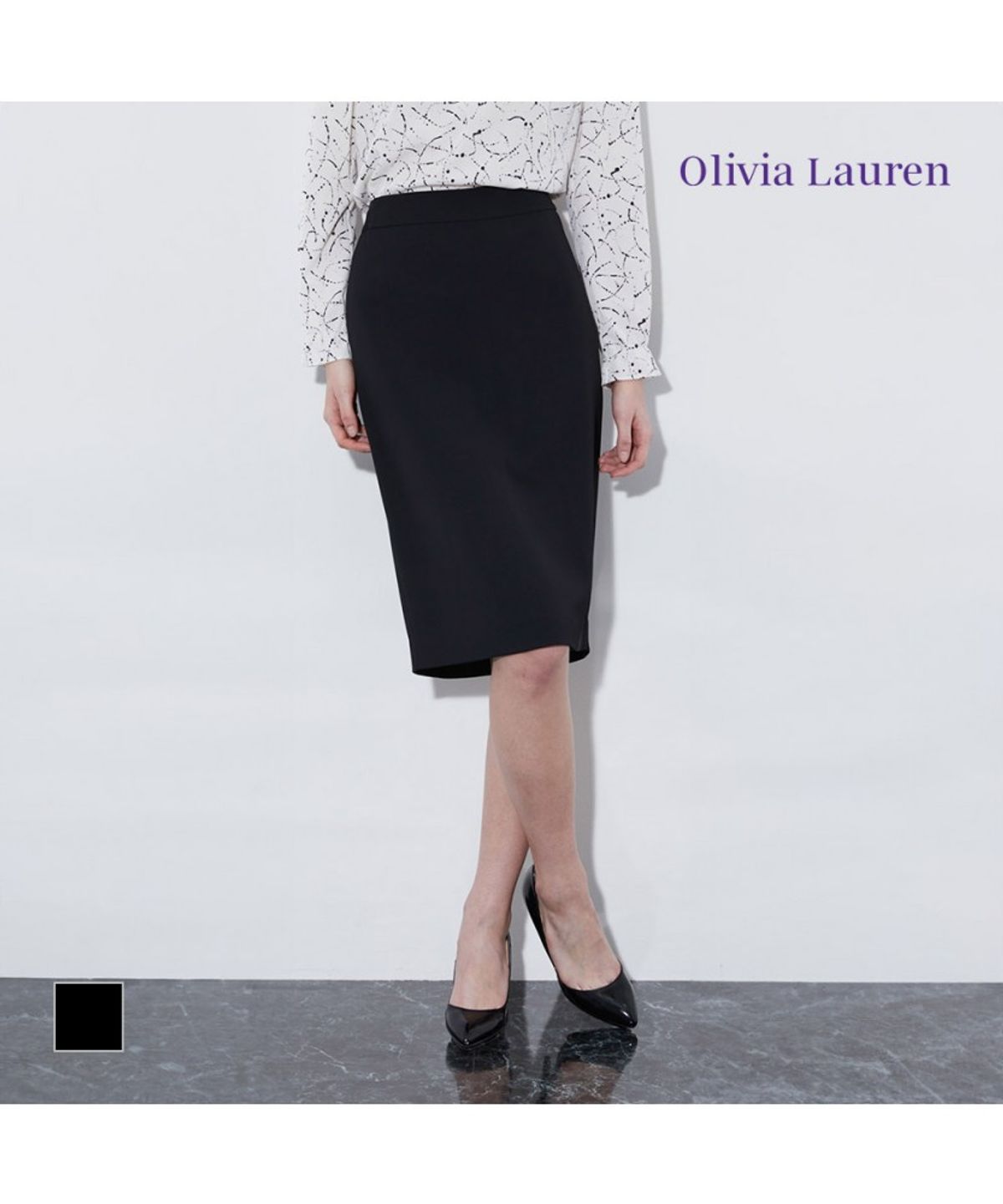올리비아로렌(OLIVIALAUREN) 수트 펜슬 스커트_VOBGK4X1331