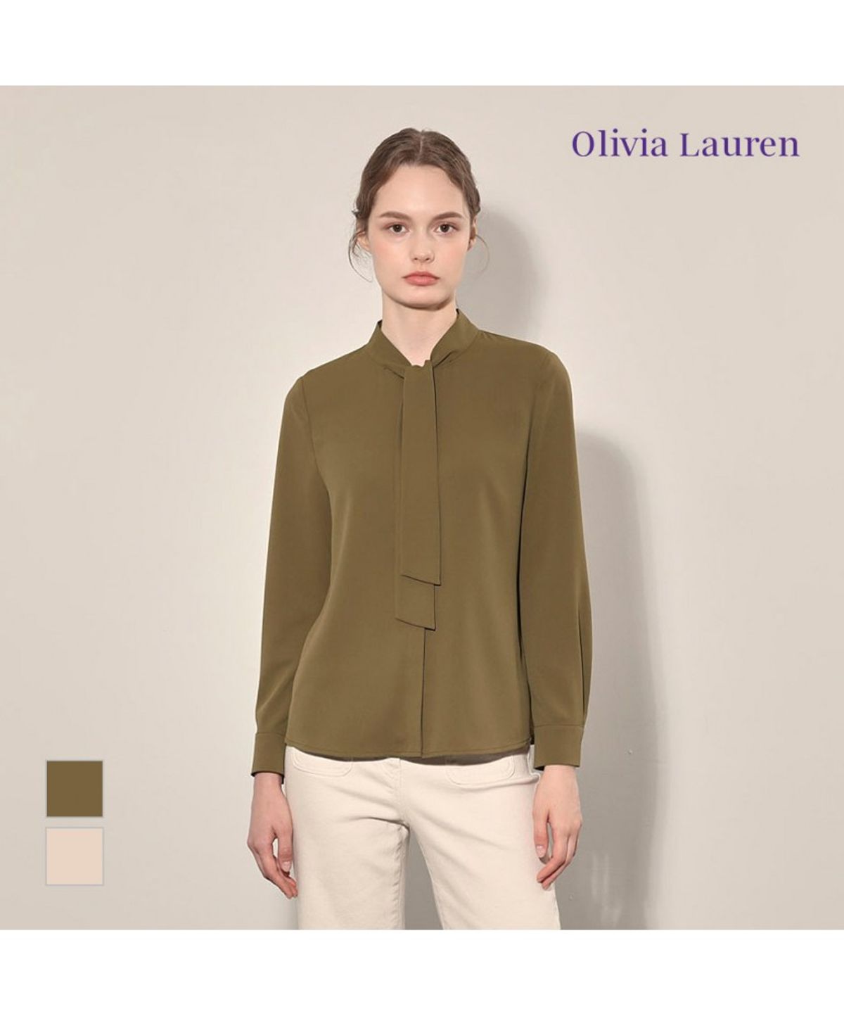 올리비아로렌(OLIVIALAUREN) 시즌리스 타이블라우스_VOBNL4X8181