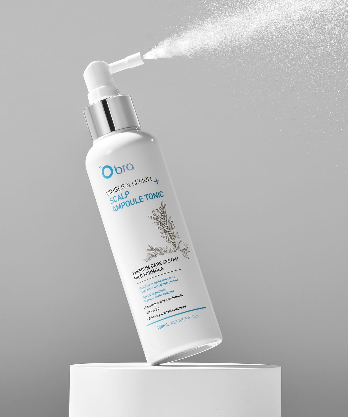 오브라(OBRA) 진저 앤 레몬 두피2종 세트 [앰플토닉 150ml +스케일러 마스크150ml]