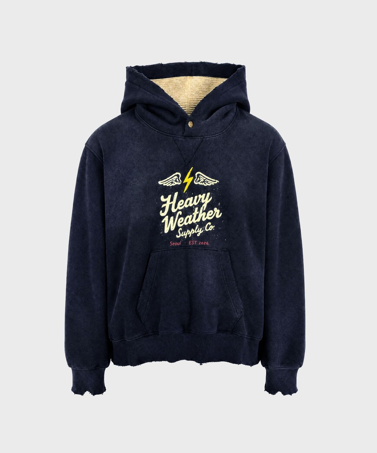 헤비웨더(HEAVY WEATHER) 스냅 풀오버 후디 2color