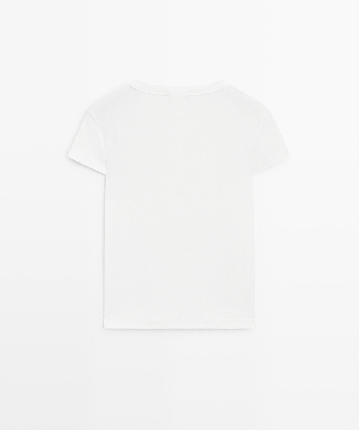 마시모두띠(MASSIMO DUTTI) 100% 코튼 반팔 헨리넥 티셔츠