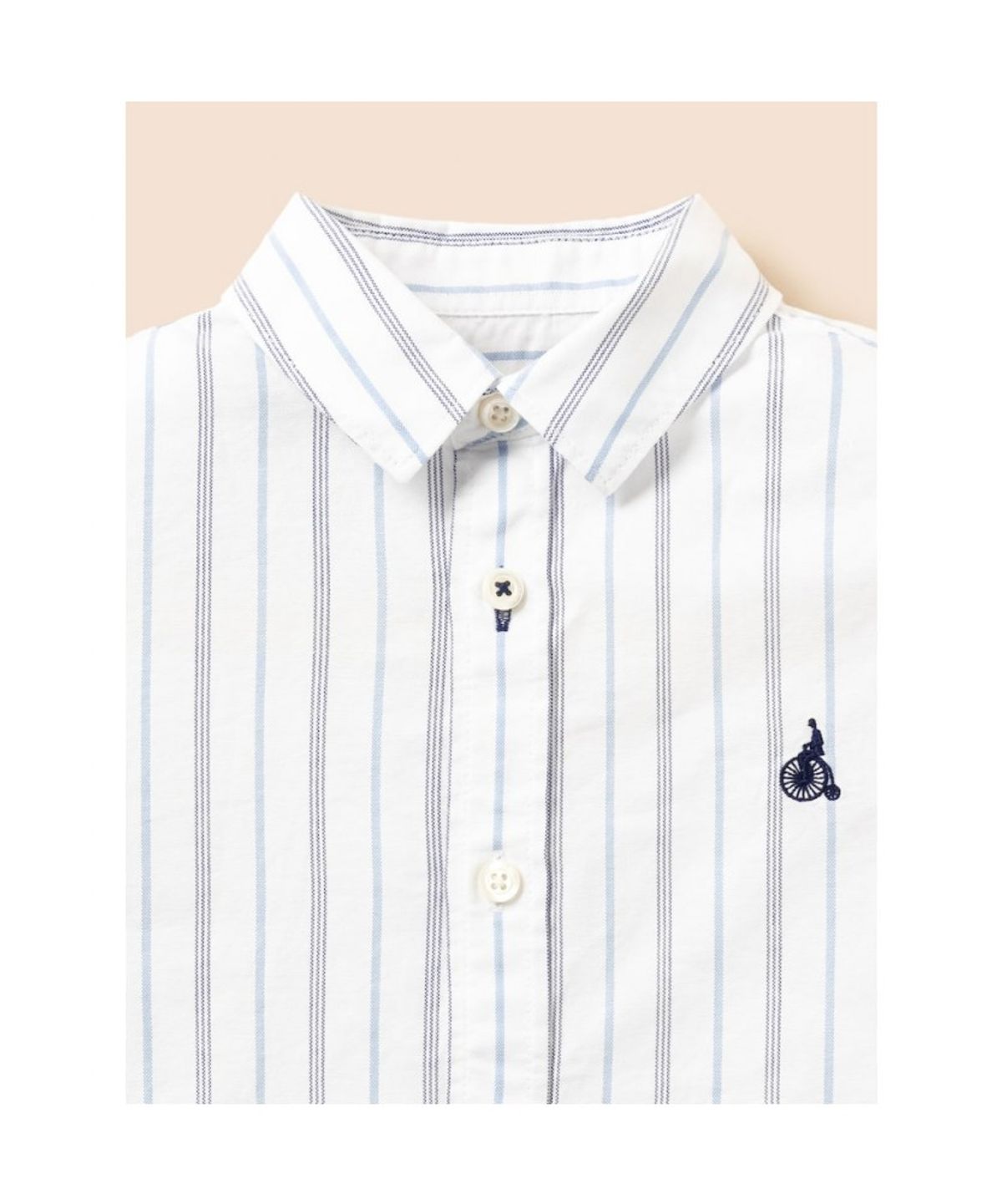 빈폴 키즈(BEANPOLE KIDS) 클래식 멀티 스트라이프 셔츠  화이트 (BI6864U031)