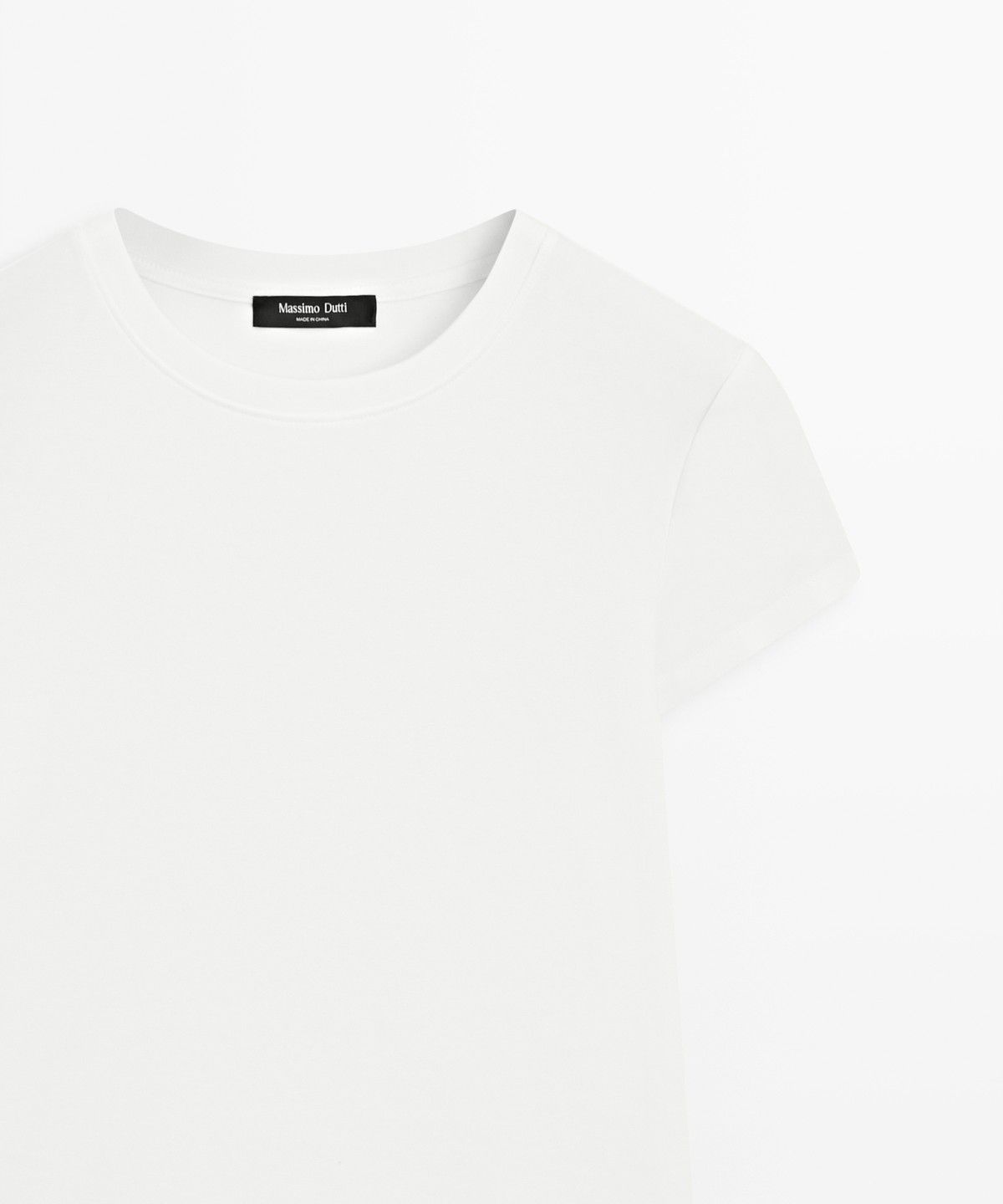 마시모두띠(MASSIMO DUTTI) 슬림 핏 반팔 티셔츠