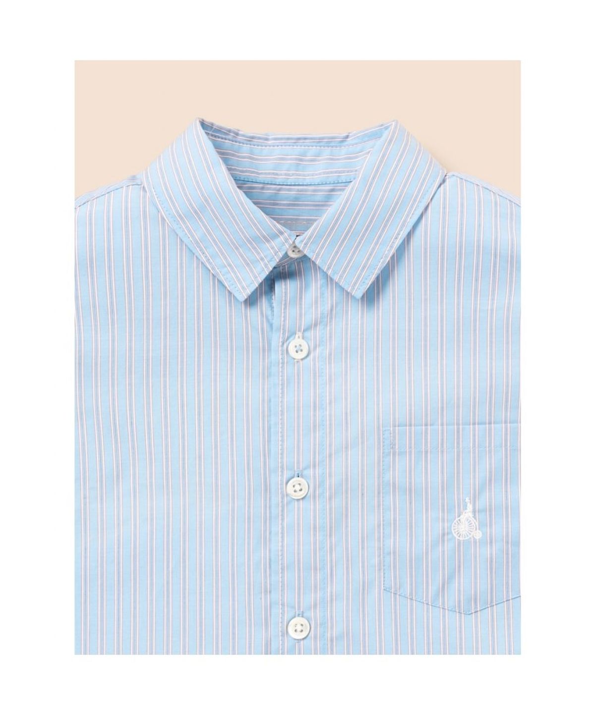 빈폴 키즈(BEANPOLE KIDS) 클래식 스트라이프 셔츠  스카이 블루 (BI6864U04Q)