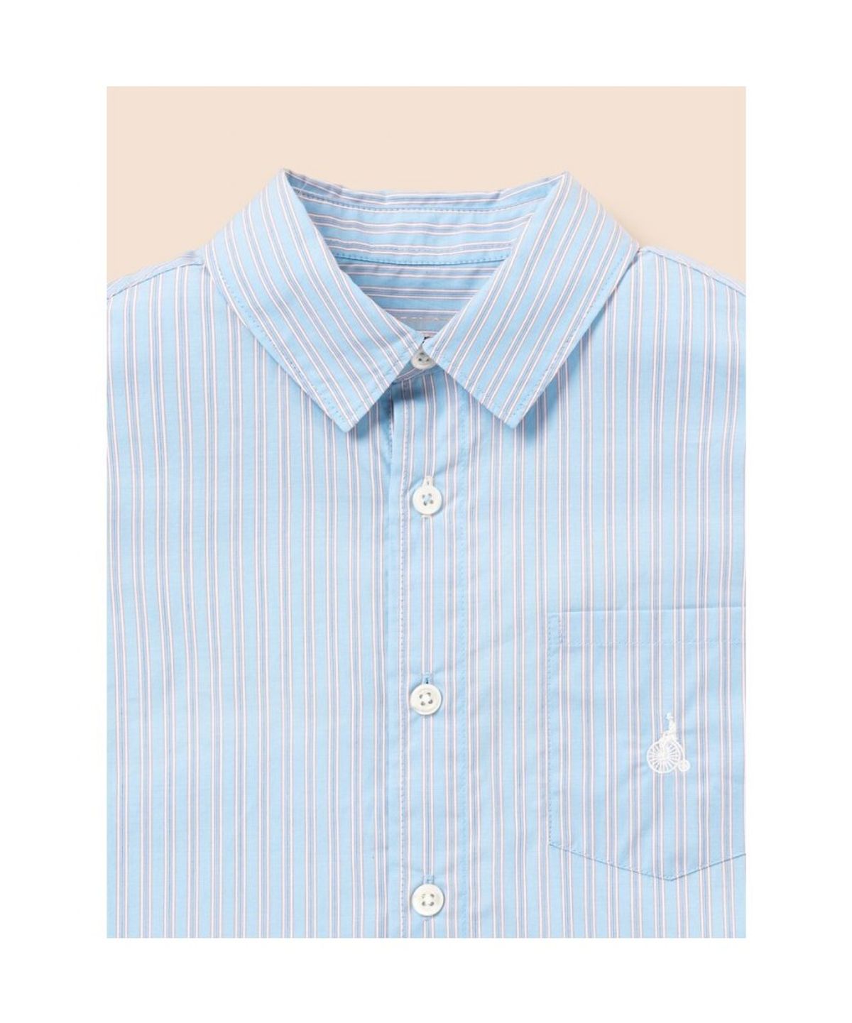 빈폴 키즈(BEANPOLE KIDS) 클래식 스트라이프 셔츠  스카이 블루 (BI6864U04Q)