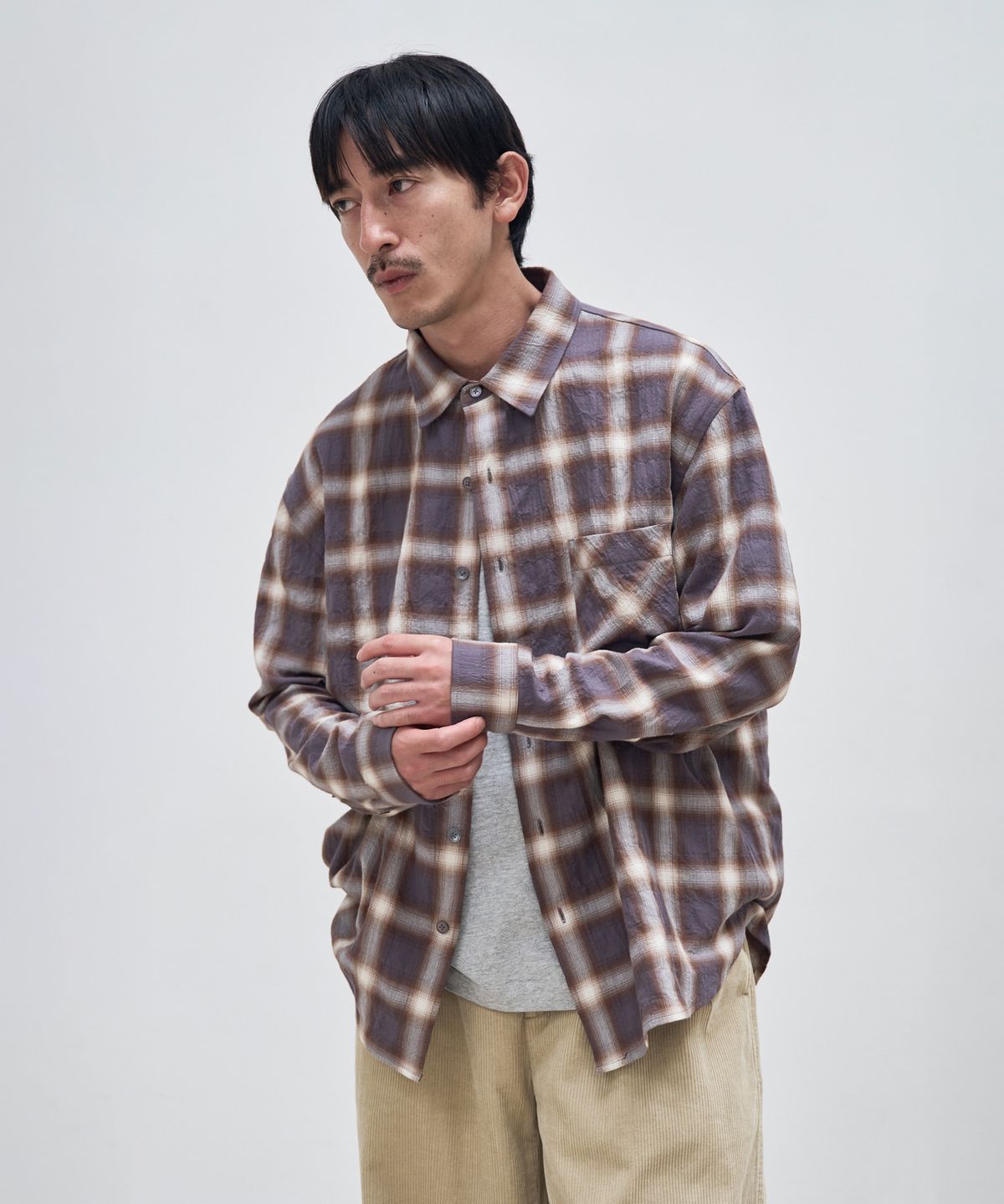 헤비웨더(HEAVY WEATHER) 옴브레 체크셔츠 [JAPANESE FABRIC] 3color