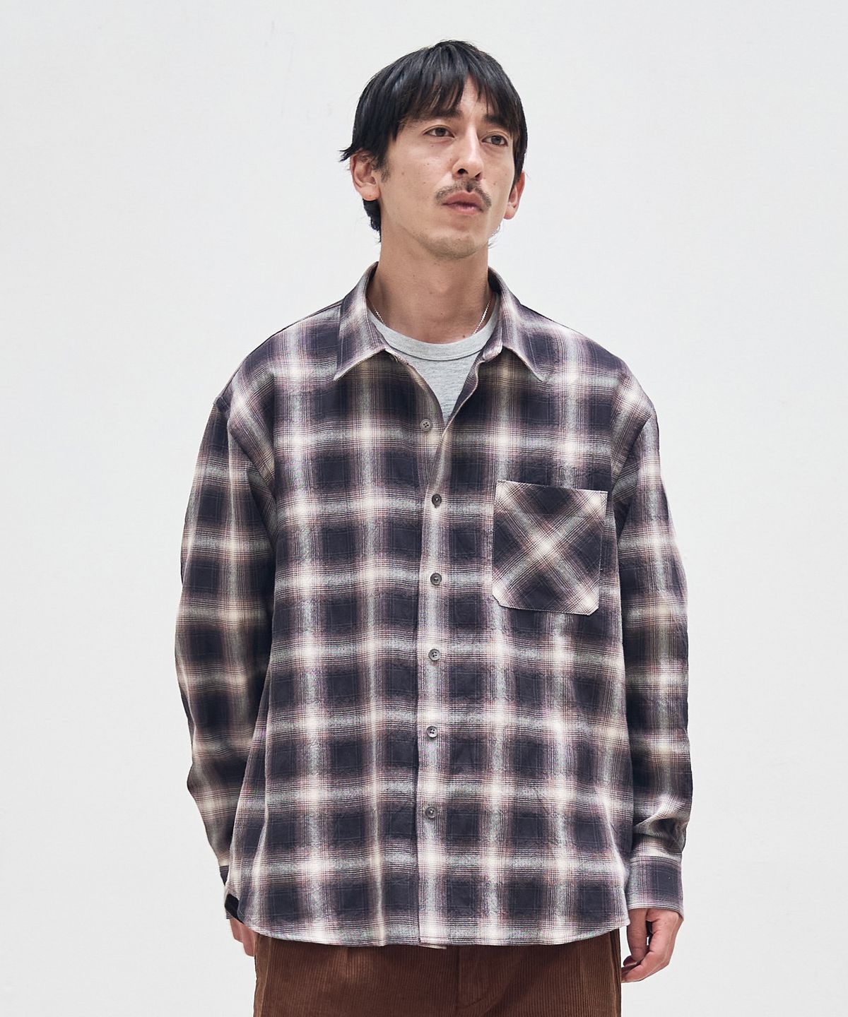 헤비웨더(HEAVY WEATHER) 옴브레 체크셔츠 [JAPANESE FABRIC] 3color