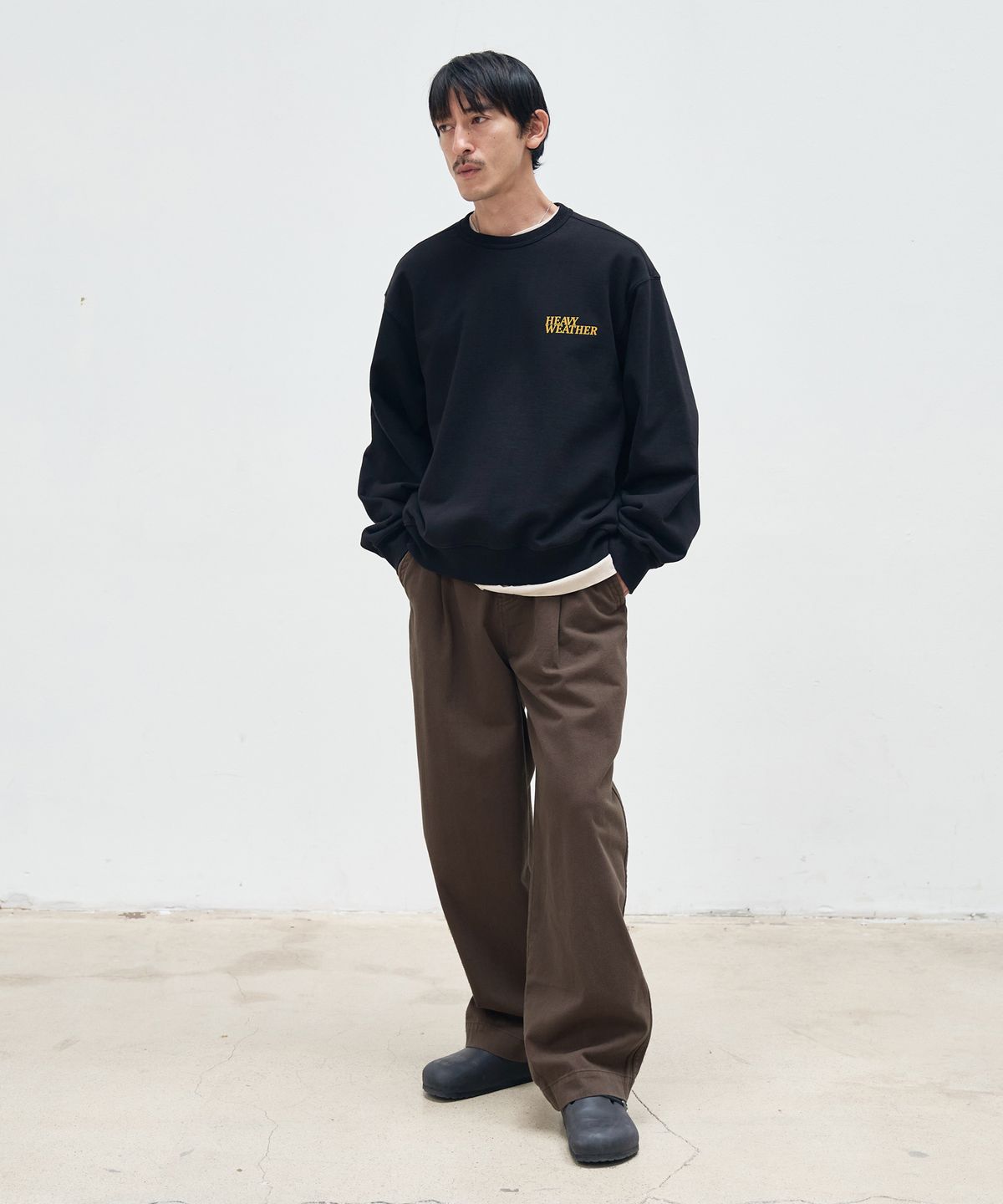 헤비웨더(HEAVY WEATHER) 원턱 다트 치노 팬츠 2color
