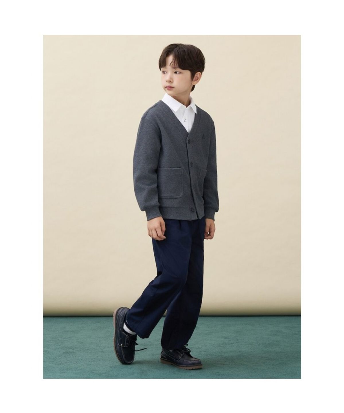 빈폴 키즈(BEANPOLE KIDS) [Essential] 원턱 치노 팬츠  네이비 (BI6821UE1R)