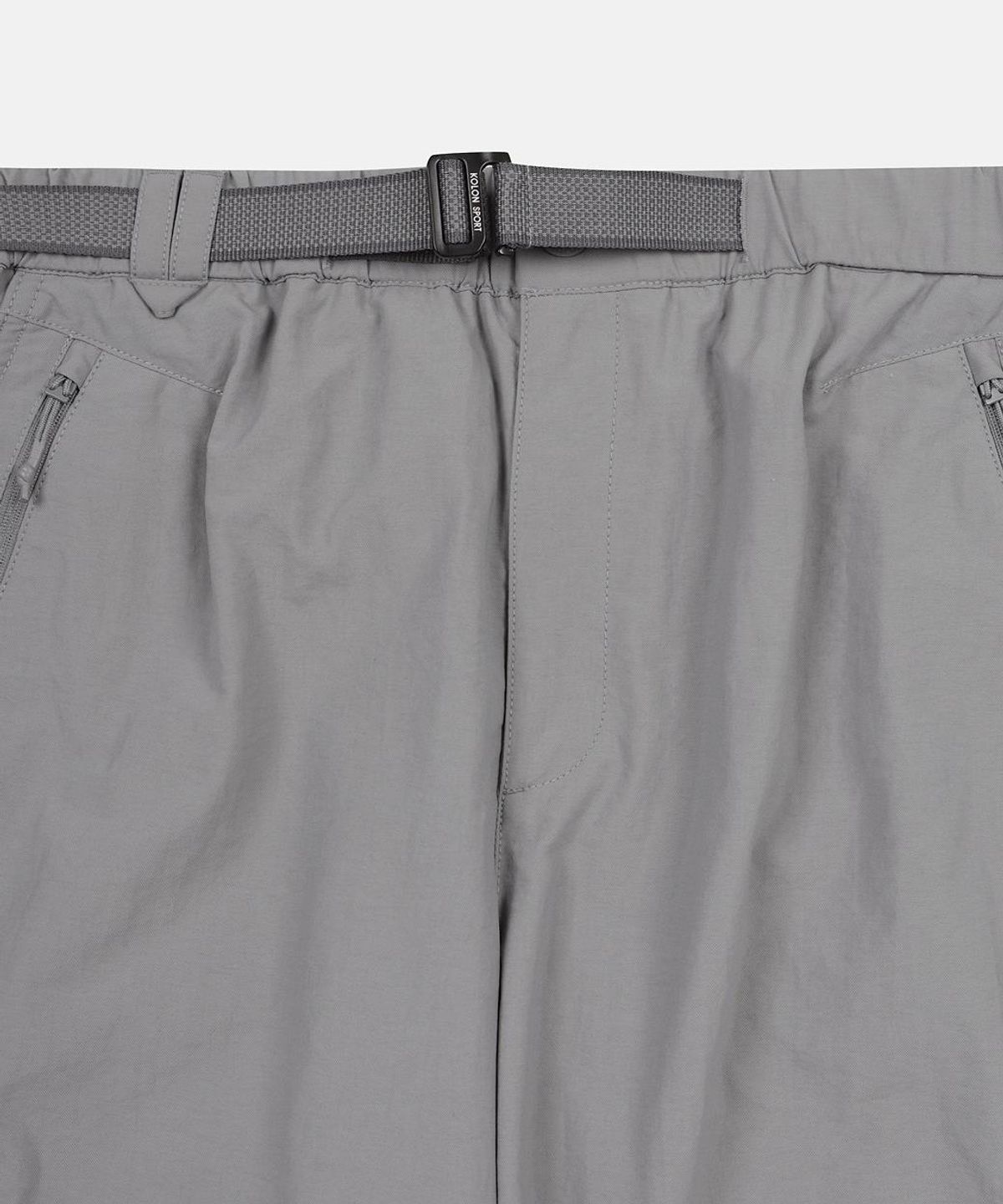코오롱스포츠(KOLON SPORT) 남성 타슬란 와이드핏 퍼커링 팬츠 (SET-UP) JWPNA26121GRY