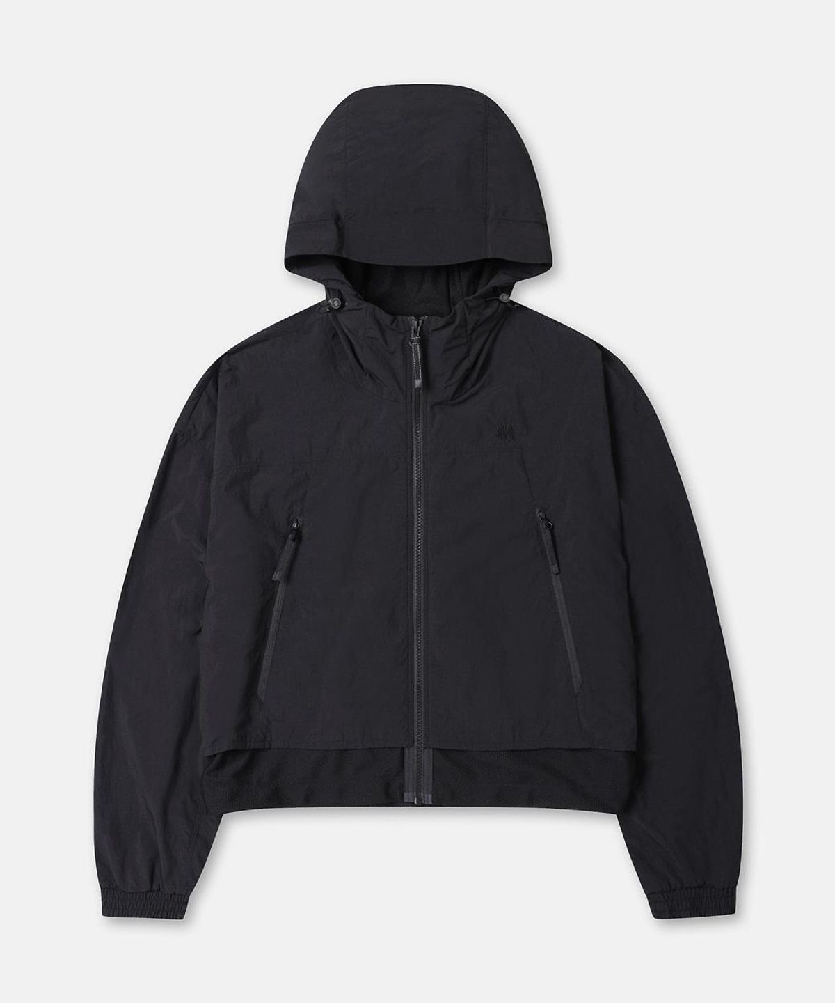코오롱스포츠(KOLON SPORT) 여성 메쉬 크롭 후드 재킷 TVJJA26402BLK