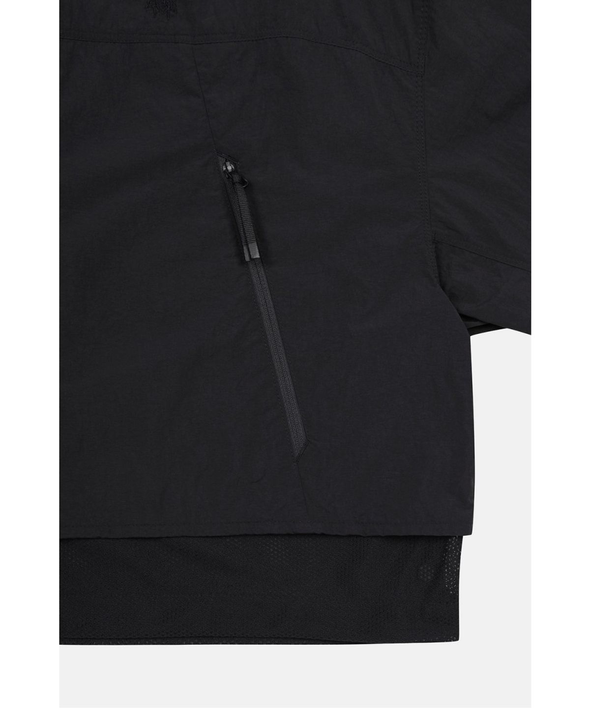 코오롱스포츠(KOLON SPORT) 여성 메쉬 크롭 후드 재킷 TVJJA26402BLK
