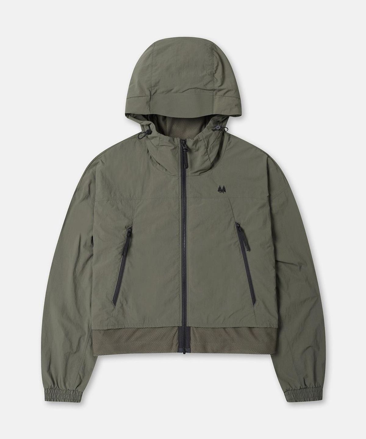 코오롱스포츠(KOLON SPORT) 여성 메쉬 크롭 후드 재킷 TVJJA26402DKH