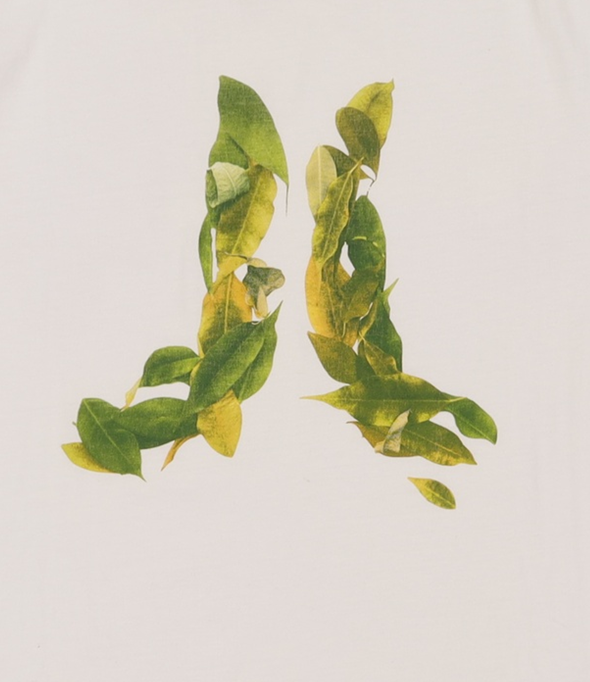 위에스씨(WESC) (E1)Leafy Icon(mens S/S.white) L