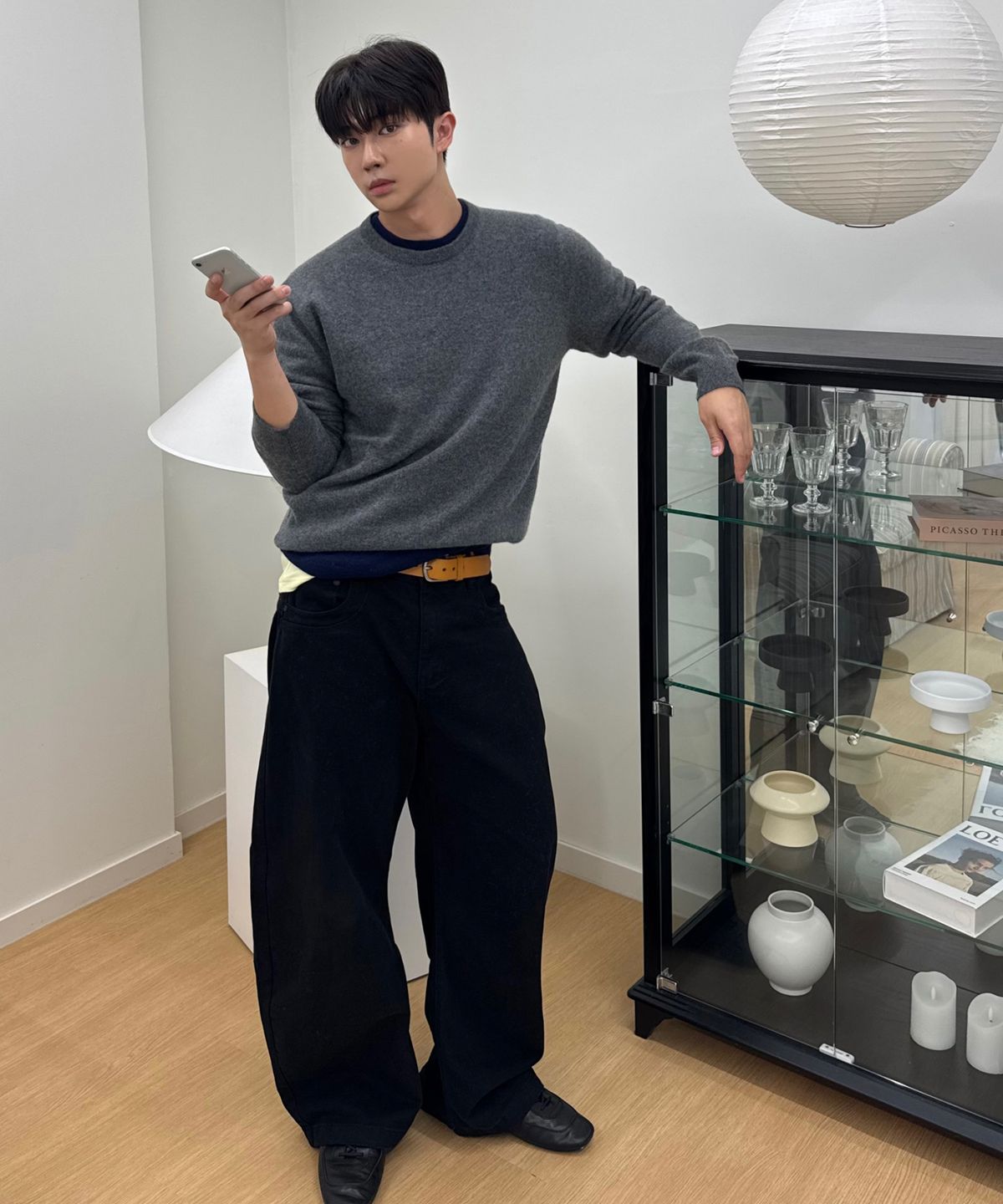 더니트컴퍼니(THEKNITCOMPANY) 파인 캐시미어 100 크루넥 10color