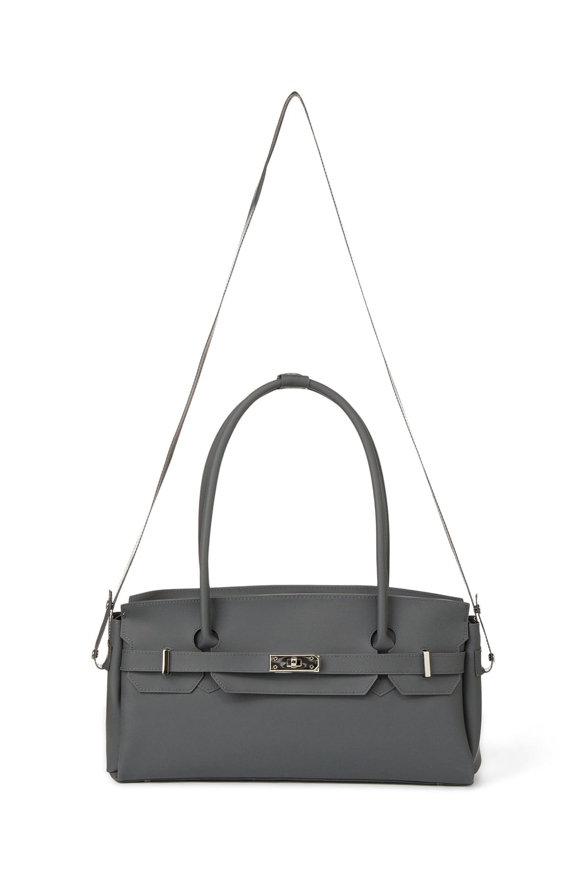 다이닛(DEINET) JELLY TWO-WAY BAG IN CHARCOAL