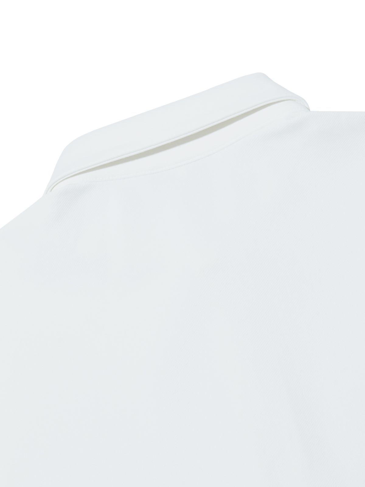 와이드앵글(WIDEANGLE) CO 조직 믹스 솔리드 카라 티셔츠 M_Off White