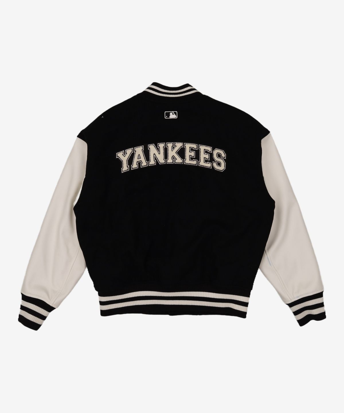 엠엘비(MLB) 울 베이직 소매배색 바시티자켓 NY (L.Black) M