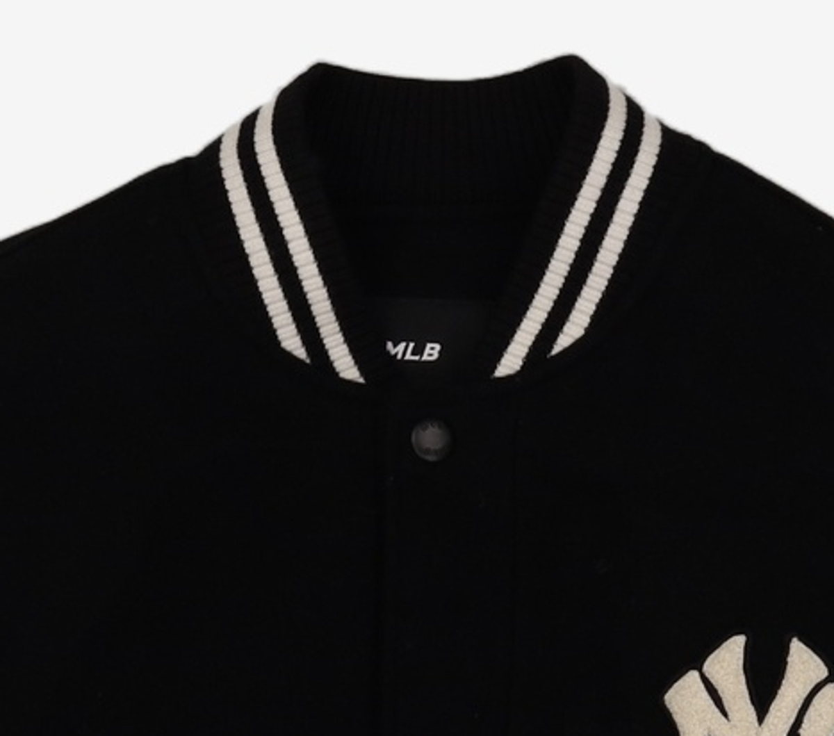 엠엘비(MLB) 울 베이직 소매배색 바시티자켓 NY (L.Black) M