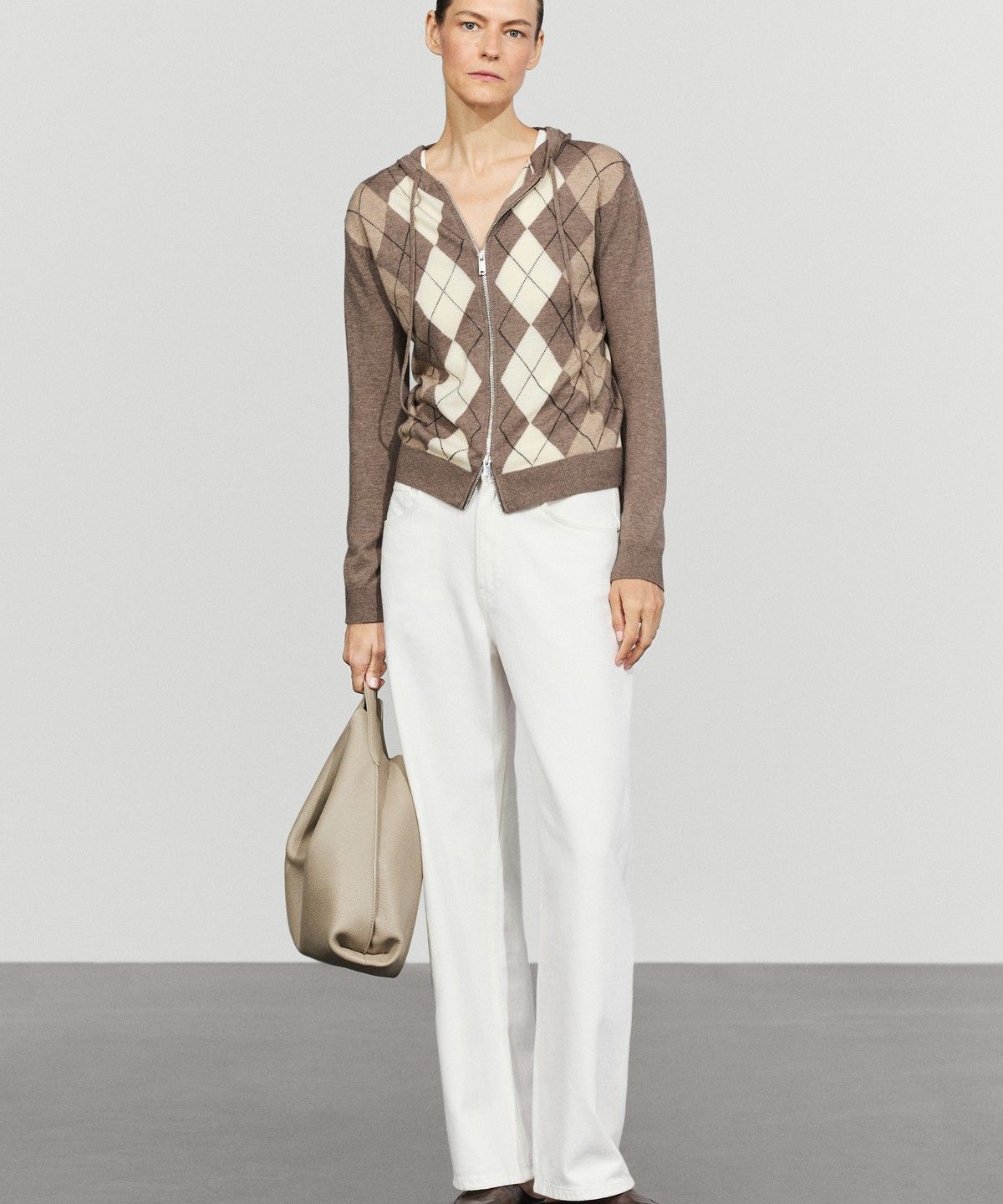 마시모두띠(MASSIMO DUTTI) 후드 니트 지퍼 가디건