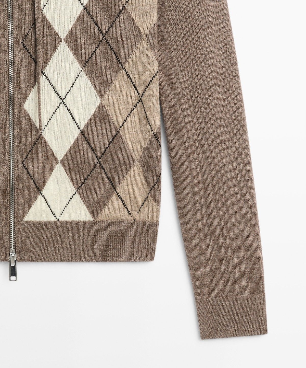 마시모두띠(MASSIMO DUTTI) 후드 니트 지퍼 가디건
