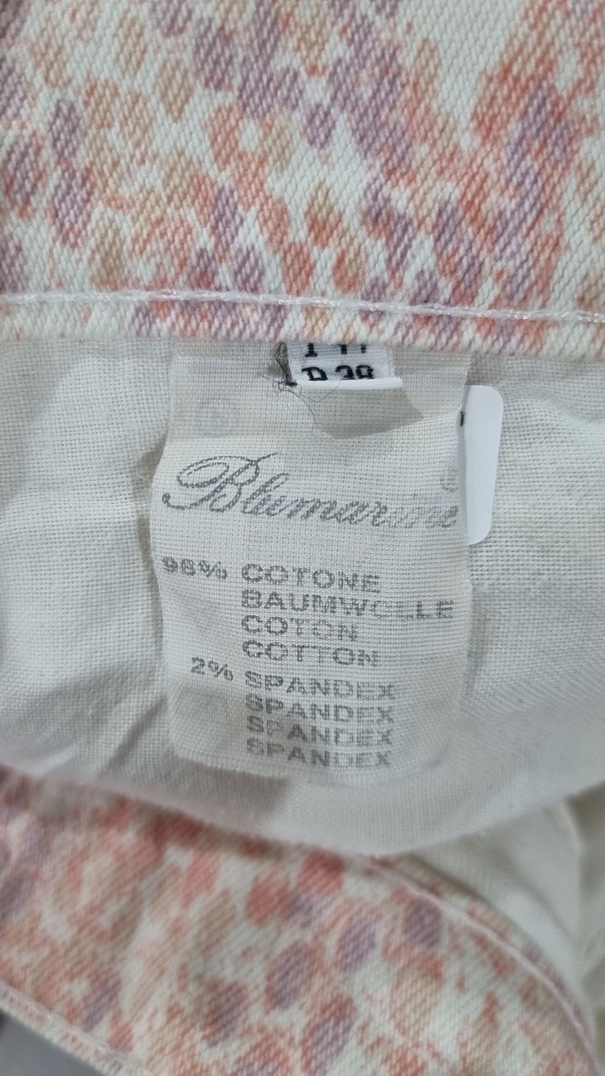 블루마린(BLUMARINE) 청/데님 팬츠 M