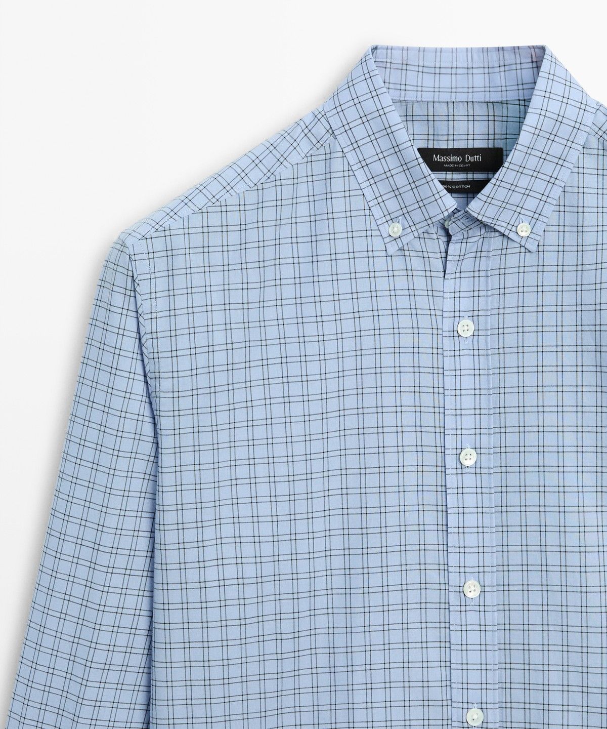 마시모두띠(MASSIMO DUTTI) 릴랙스 핏 체크 셔츠