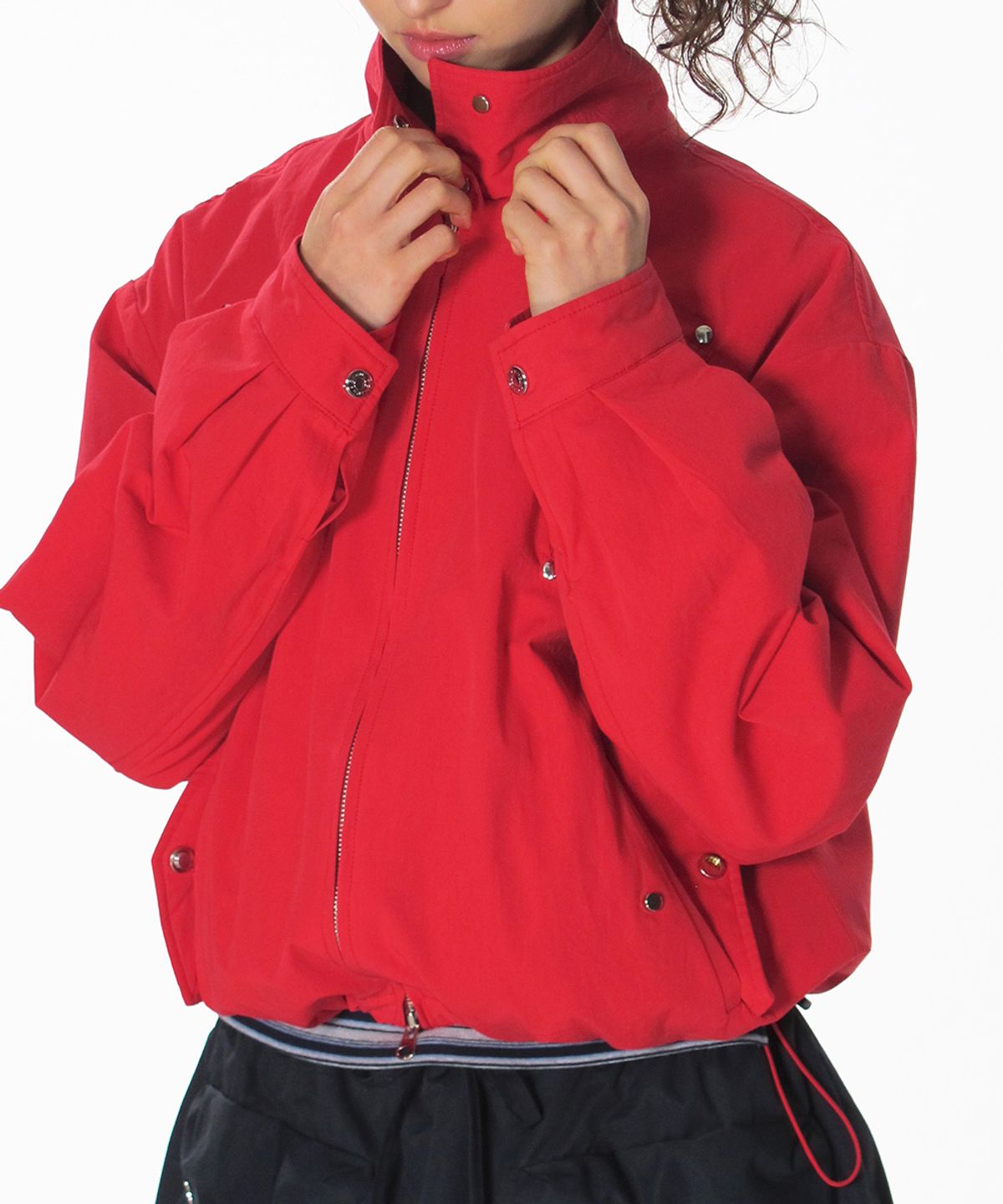 크랭크(CRANK) 미스핏 바람막이 블루종_레드