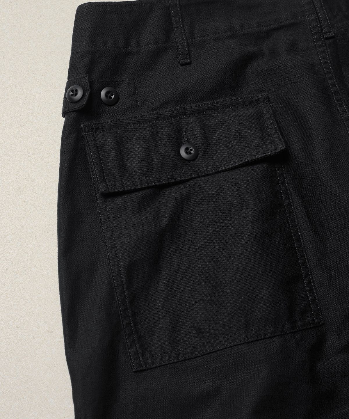 에스파이(ESFAI) REFINED FATIGUE PANTS (BLACK)