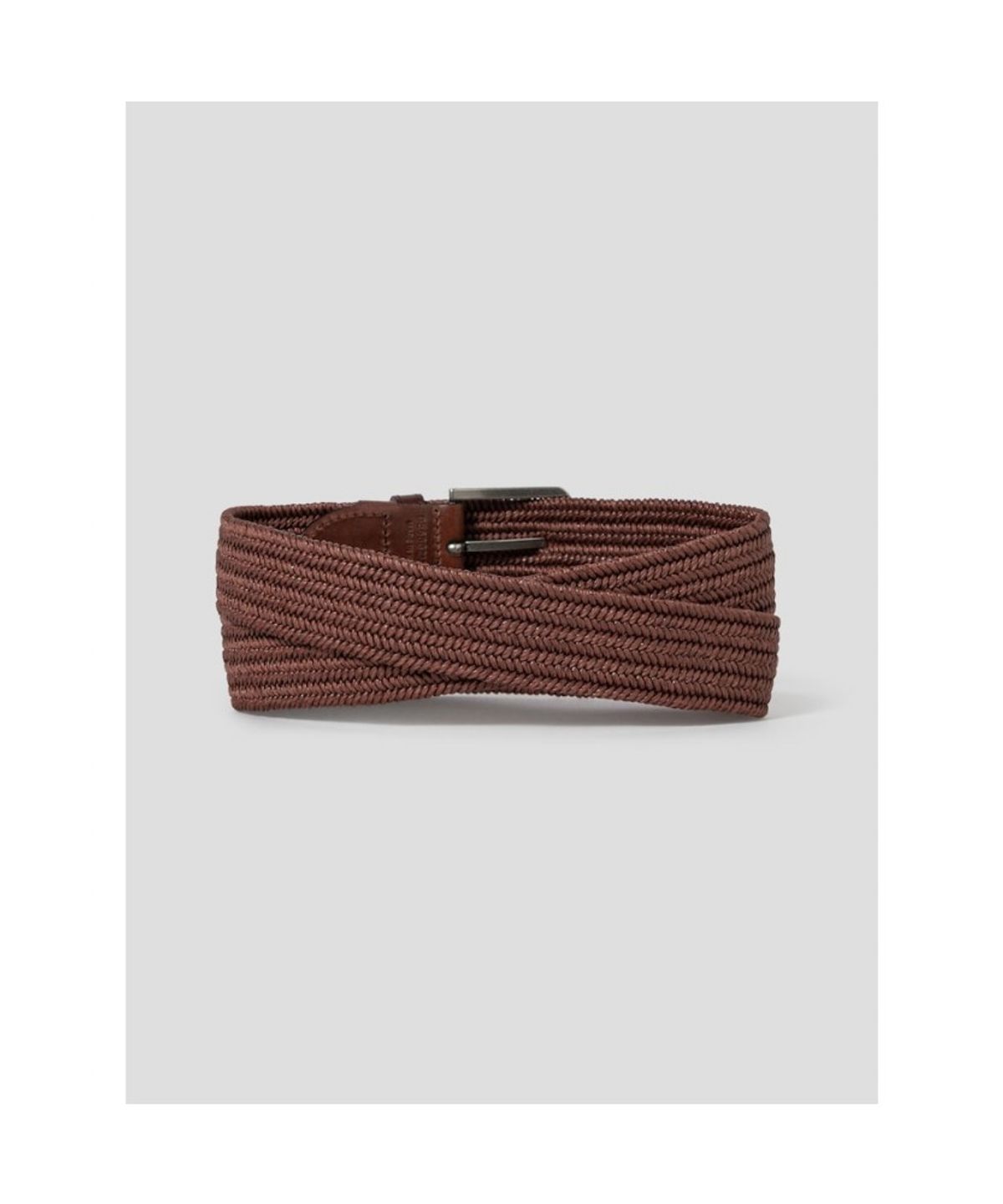 빈폴 액세서리(BEANPOLE ACCESSORY) 엘라스틱 캐주얼 버클 벨트 - 브라운