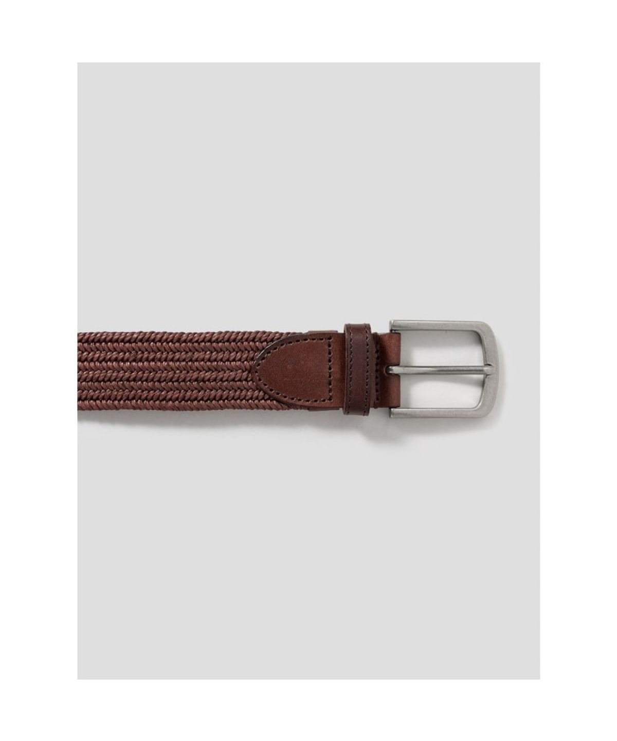 빈폴 액세서리(BEANPOLE ACCESSORY) 엘라스틱 캐주얼 버클 벨트 - 브라운
