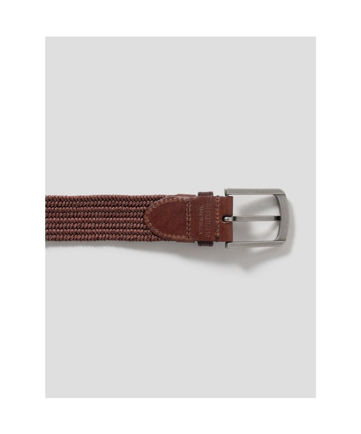 빈폴 액세서리(BEANPOLE ACCESSORY) 엘라스틱 캐주얼 버클 벨트 - 브라운